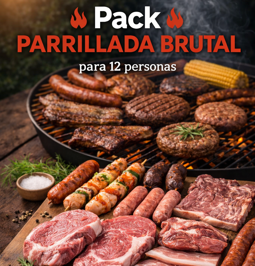 Pack Parrillada Brutal (para 12 personas) - 200 €